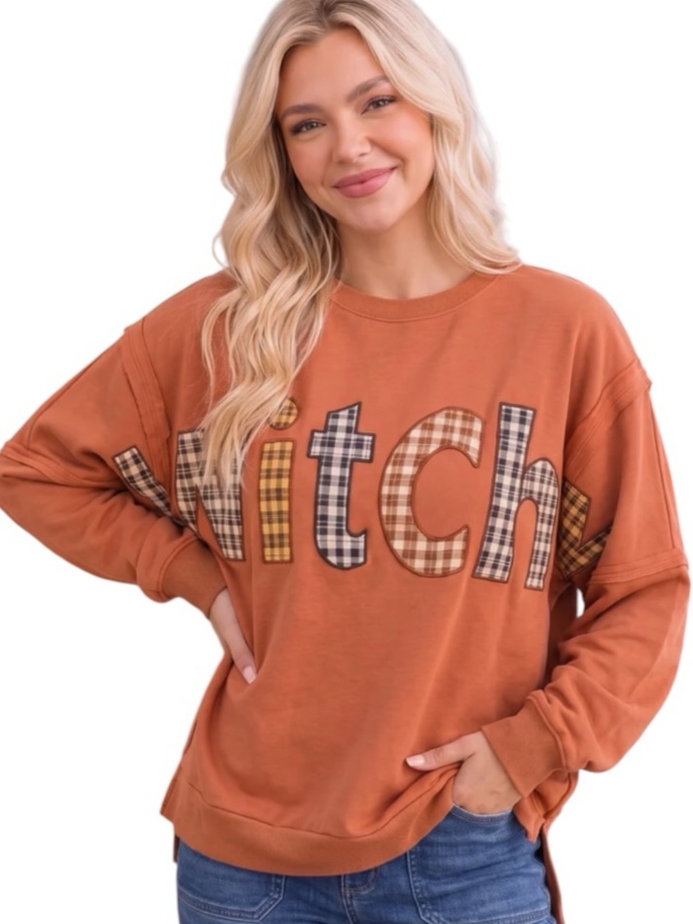 217:  KORI NEW WITCHY SWEATSHIRT ORANGE (H37)
